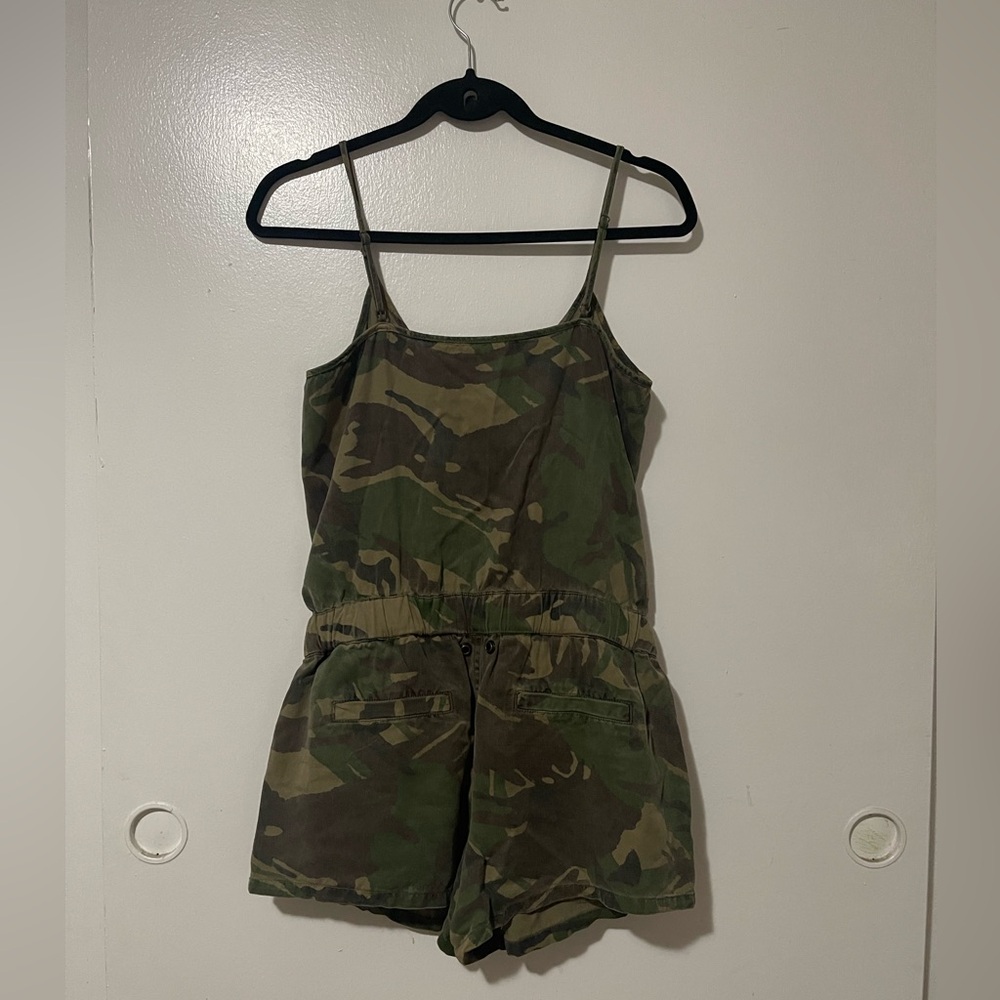 PAM & GELA sash tie romper in camo size S - Picture 4 of 4
